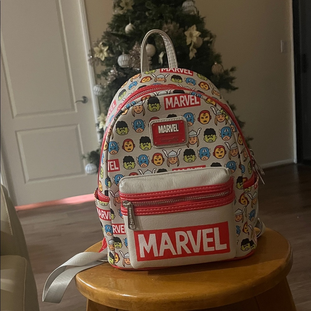 Marvel Kids' Character Print Backpack - Red and White